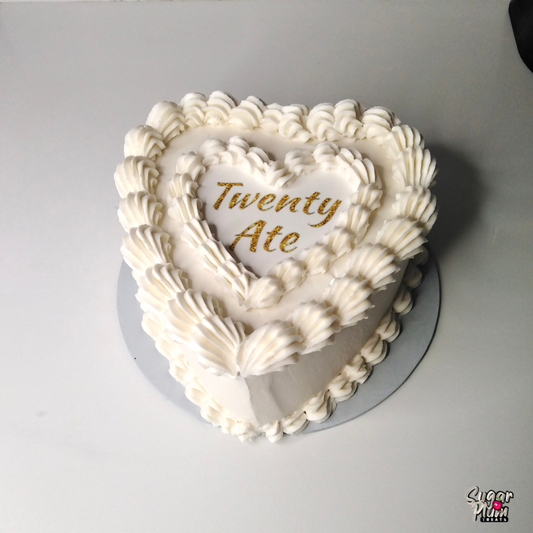 “Twenty Ate” Heart Cake