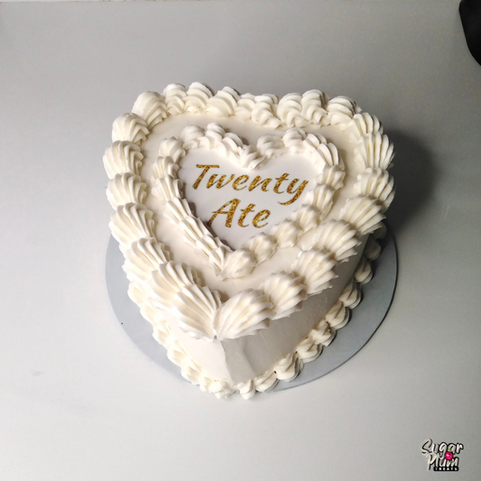 “Twenty Ate”  Heart Cake