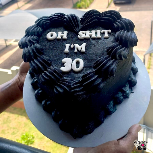“Oh Sh*t Im” + Age Heart Cake