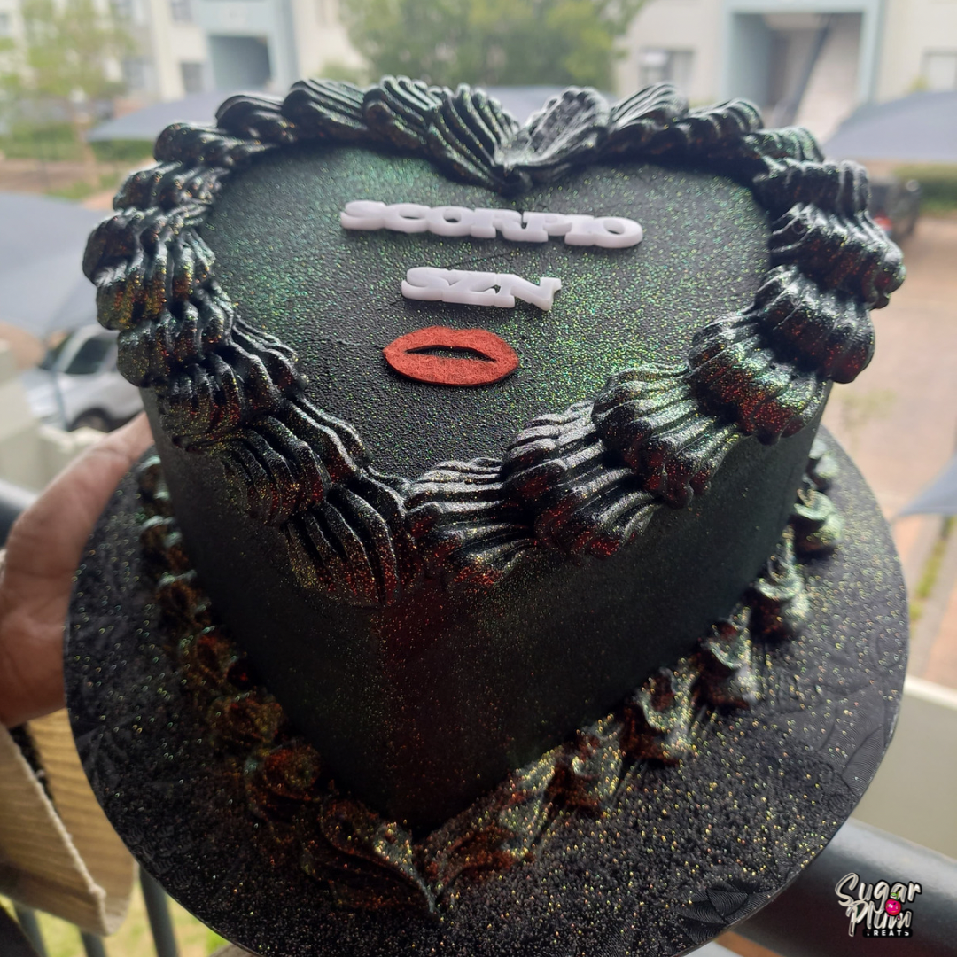 Scorpio SZN Heart Cake