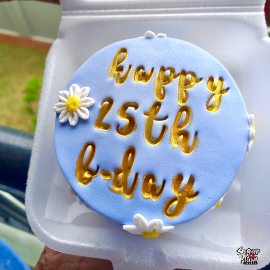 “Happy 25th Birthday” Lunchbox Cake