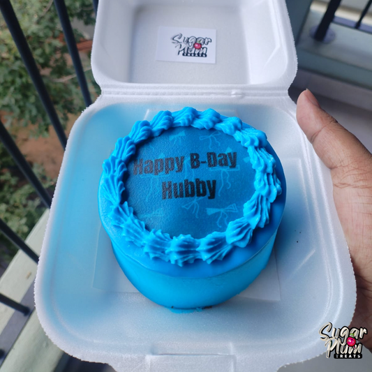 “Happy B-Day Hubby” Bento- Lunchbox Cake