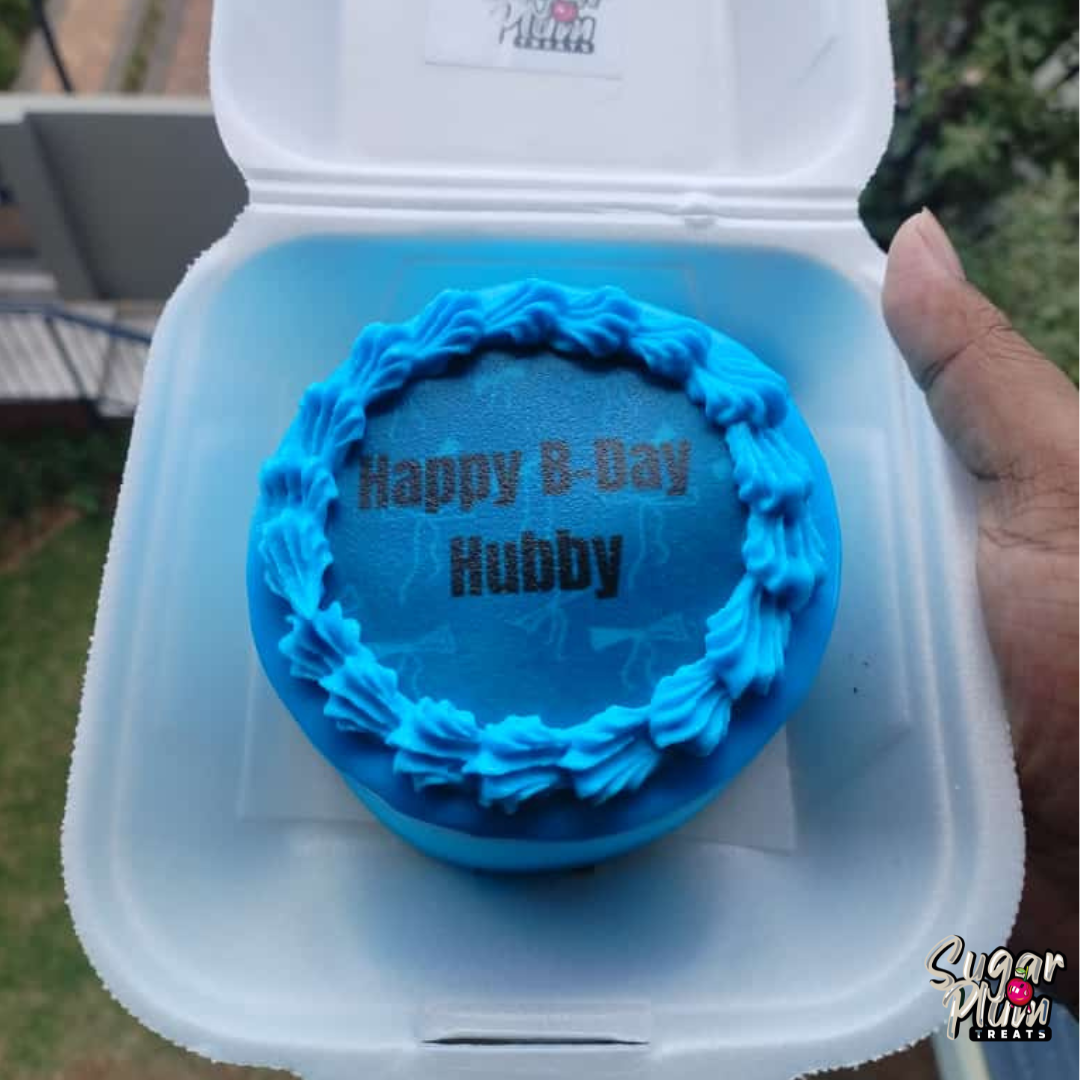 “Happy B-Day Hubby” Bento- Lunchbox Cake