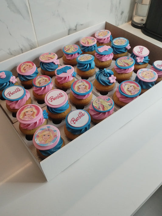 Barbie Pink & Blue Cupcakes