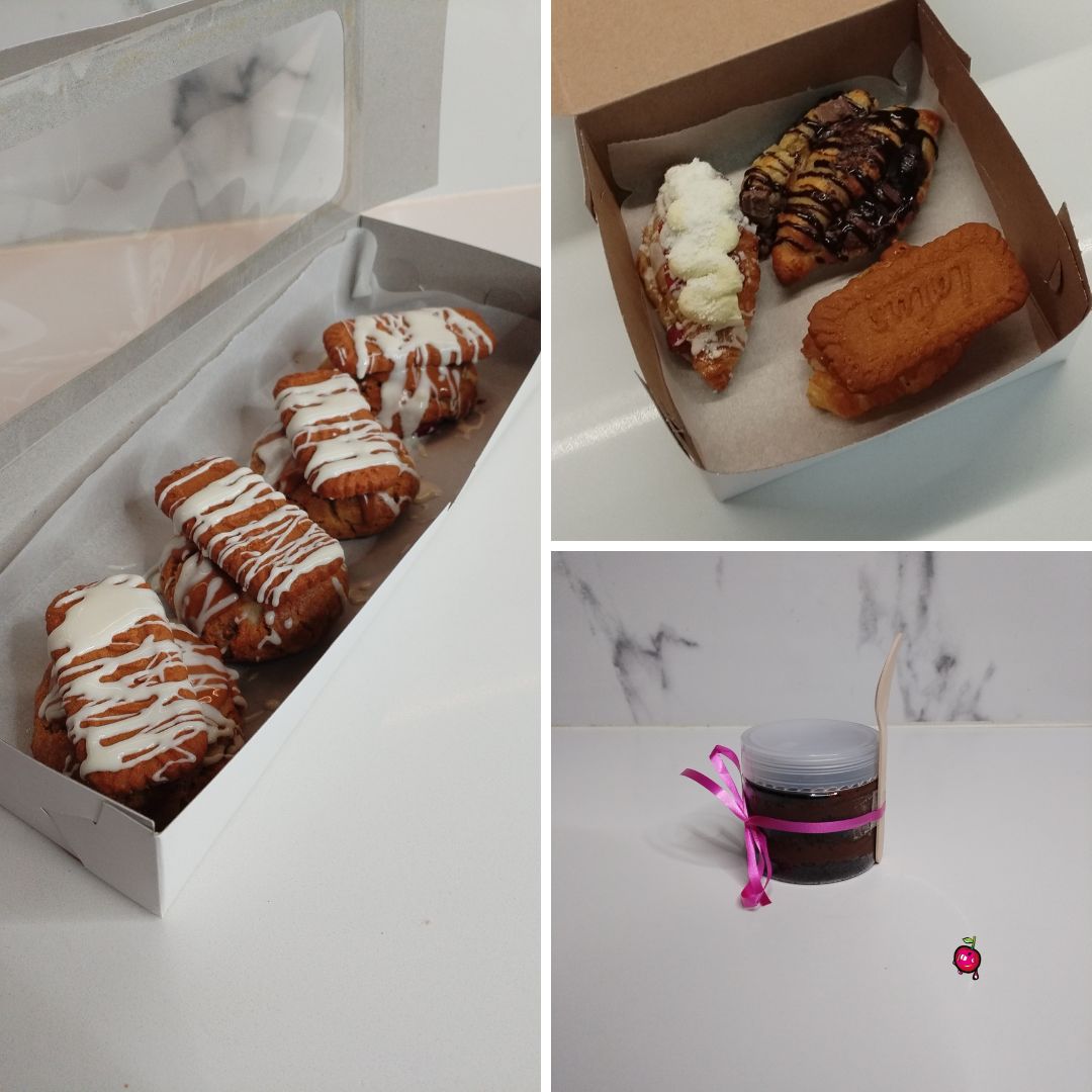 Mini Treats Box | Cake Jar, Crookies & Chunky Cookies Gift