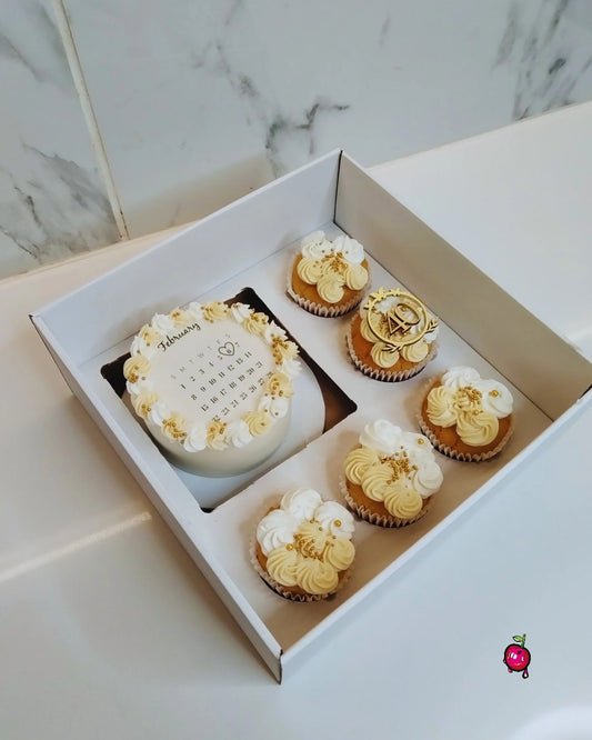 Happy 40th Birthday Burn away Box Set with Plaque (Gold & White)