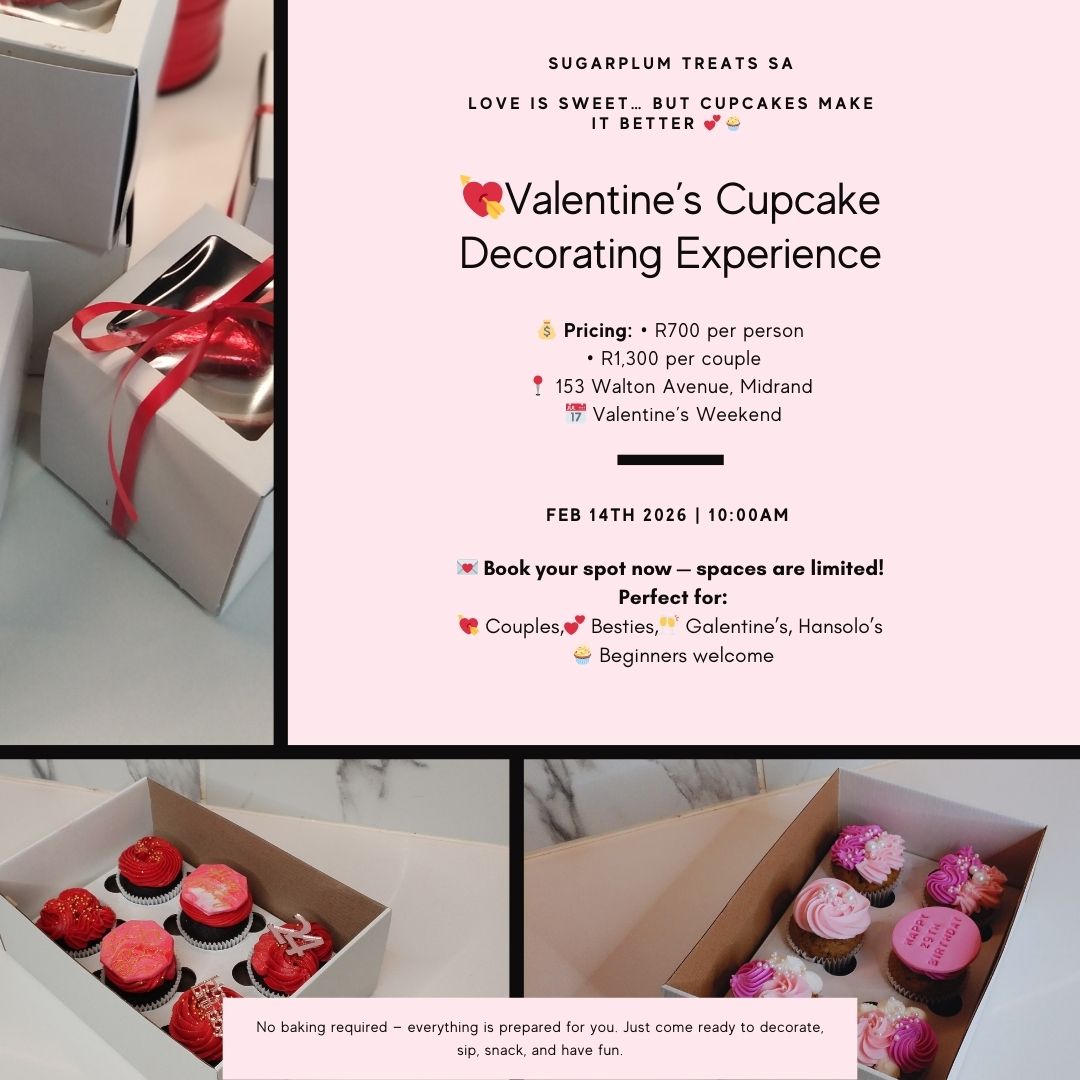 Valentine's Cupcake Decorating Class Midrand, Johannesburg | Date Experience