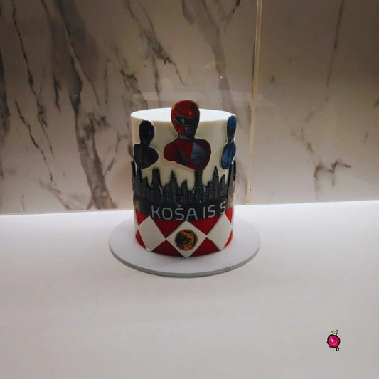 Power Rangers Superheroes Themed Cake