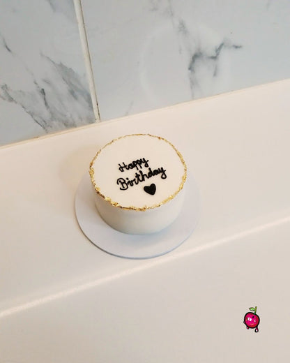 Happy Birthday Bento Cake with Heart