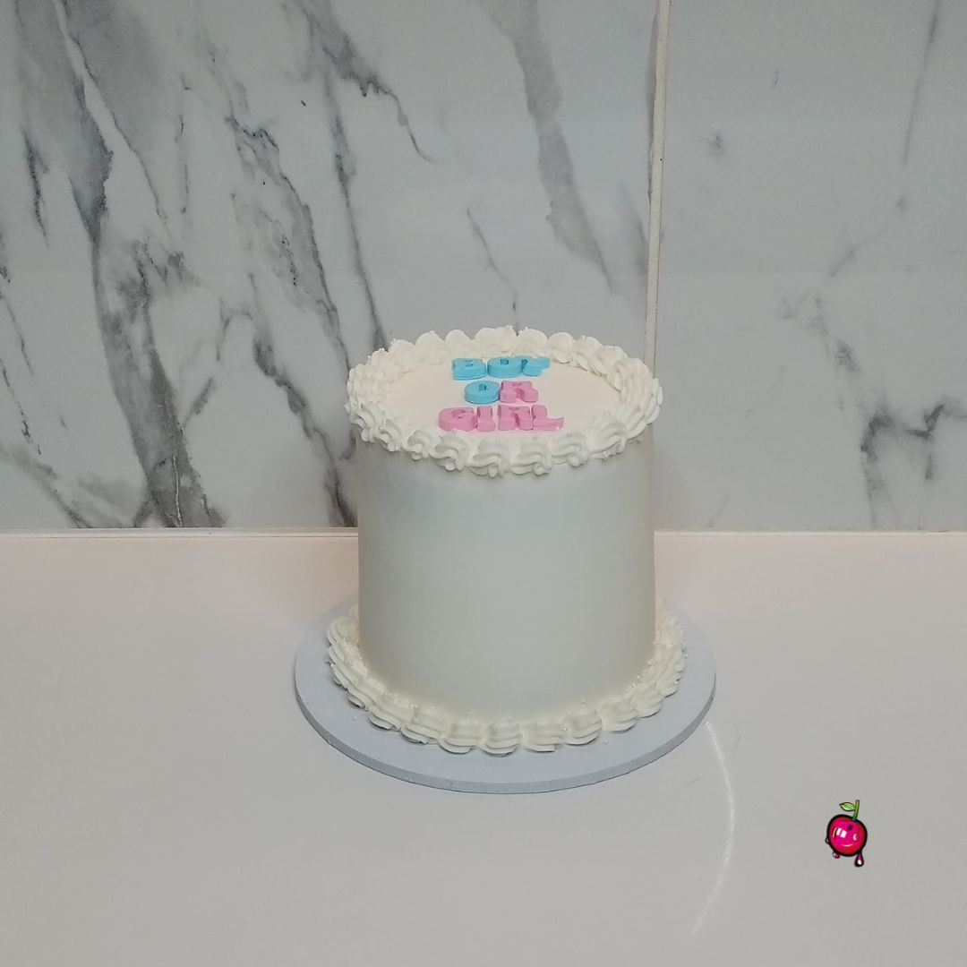 Boy or Girl Gender Reveal Cake