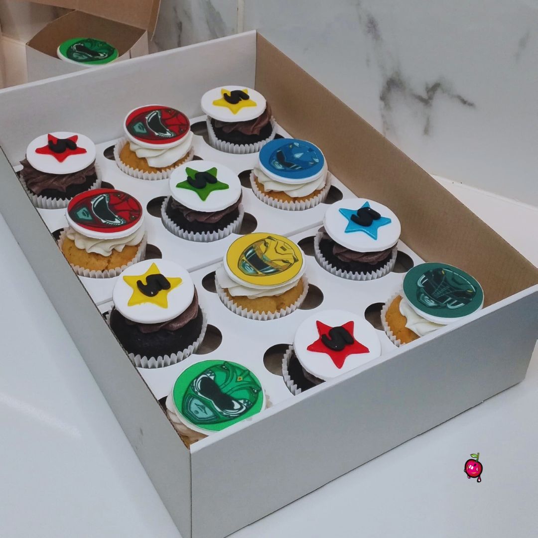 Power Rangers Superhero's Themed Cupcakes