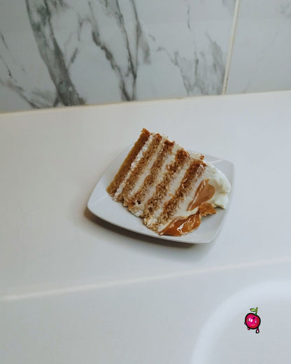 Caramel and Whipped Cream Slice