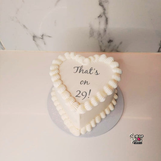 “That's on 29” Heart Cake