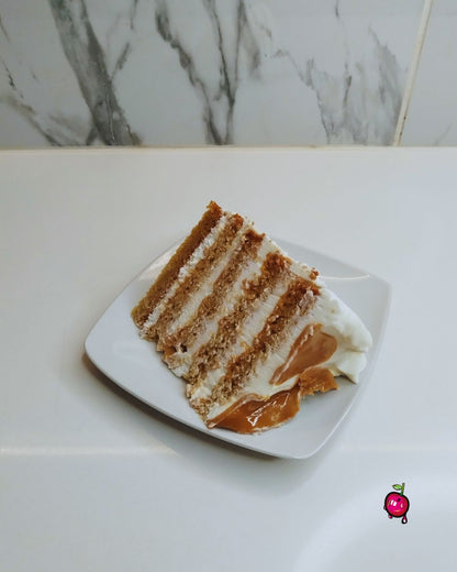 Caramel and Whipped Cream Slice
