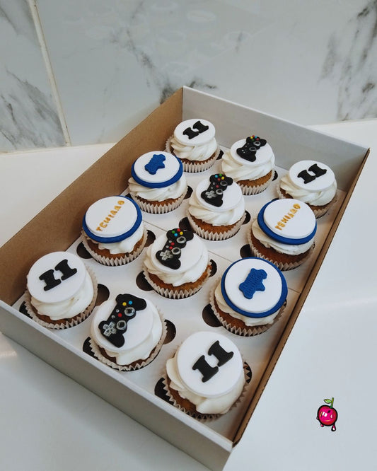 PlayStation Gamer Themed Cupcakes
