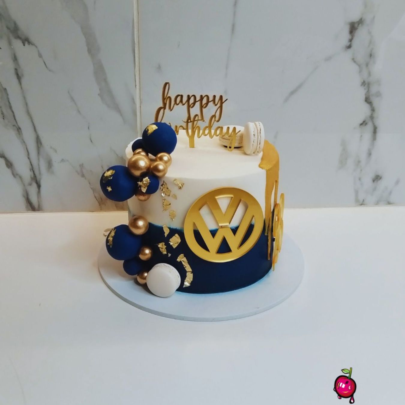 28th VW Birthday Drip Cake for Him