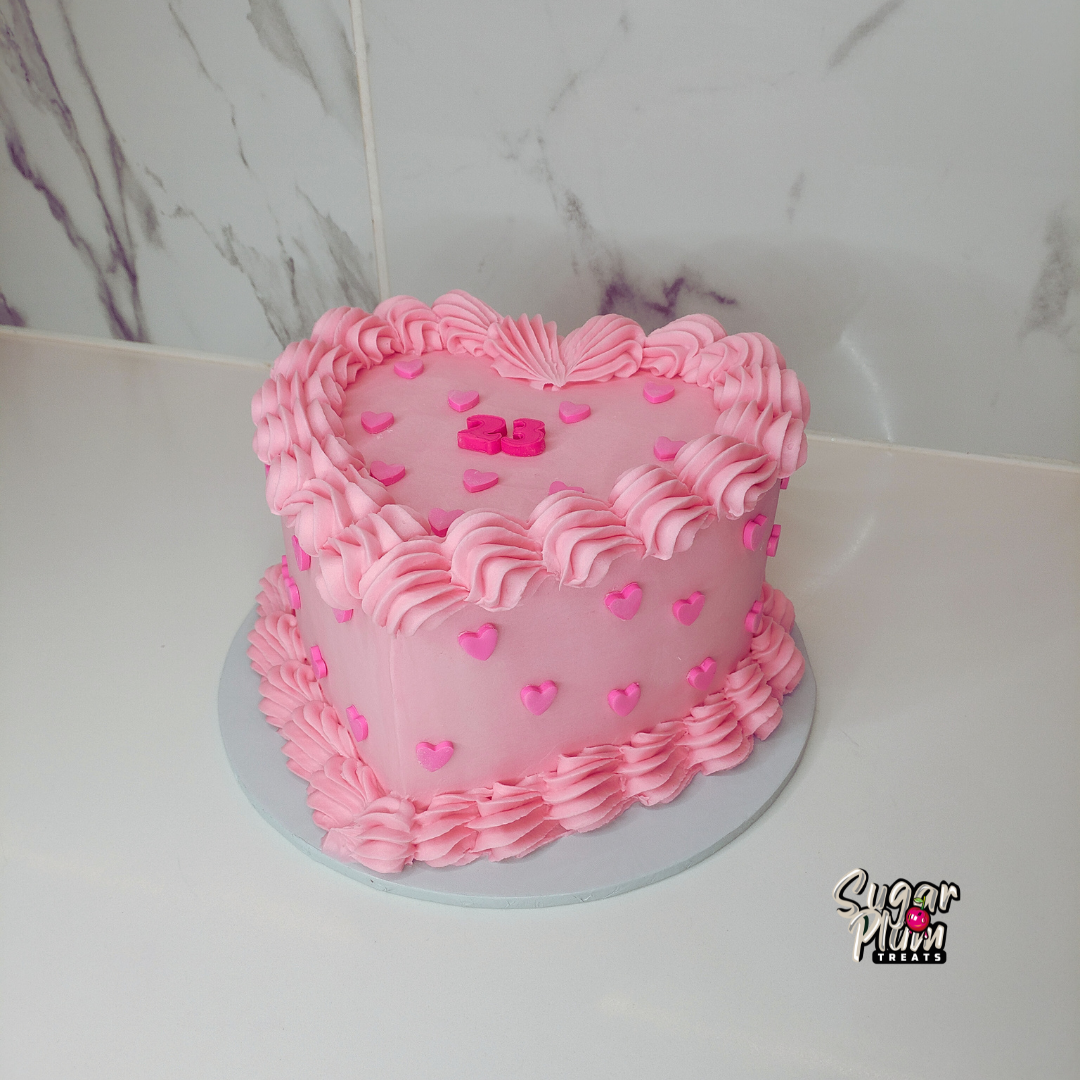 Heart of Hearts Themed Heart Cake