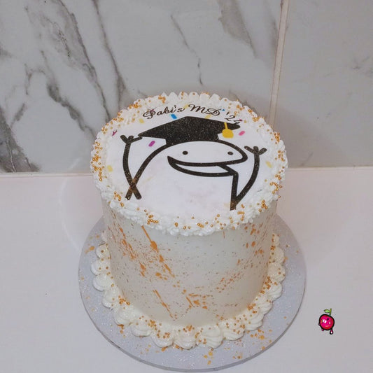 Doodle Graduation Theme Cake