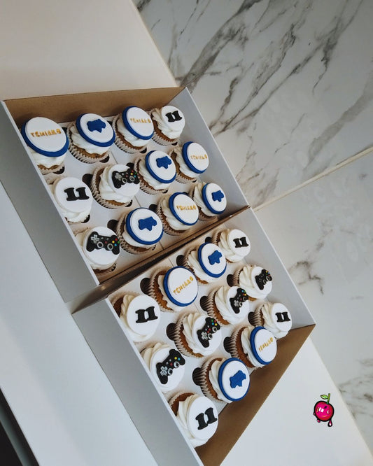 PlayStation Gamer Themed Cupcakes
