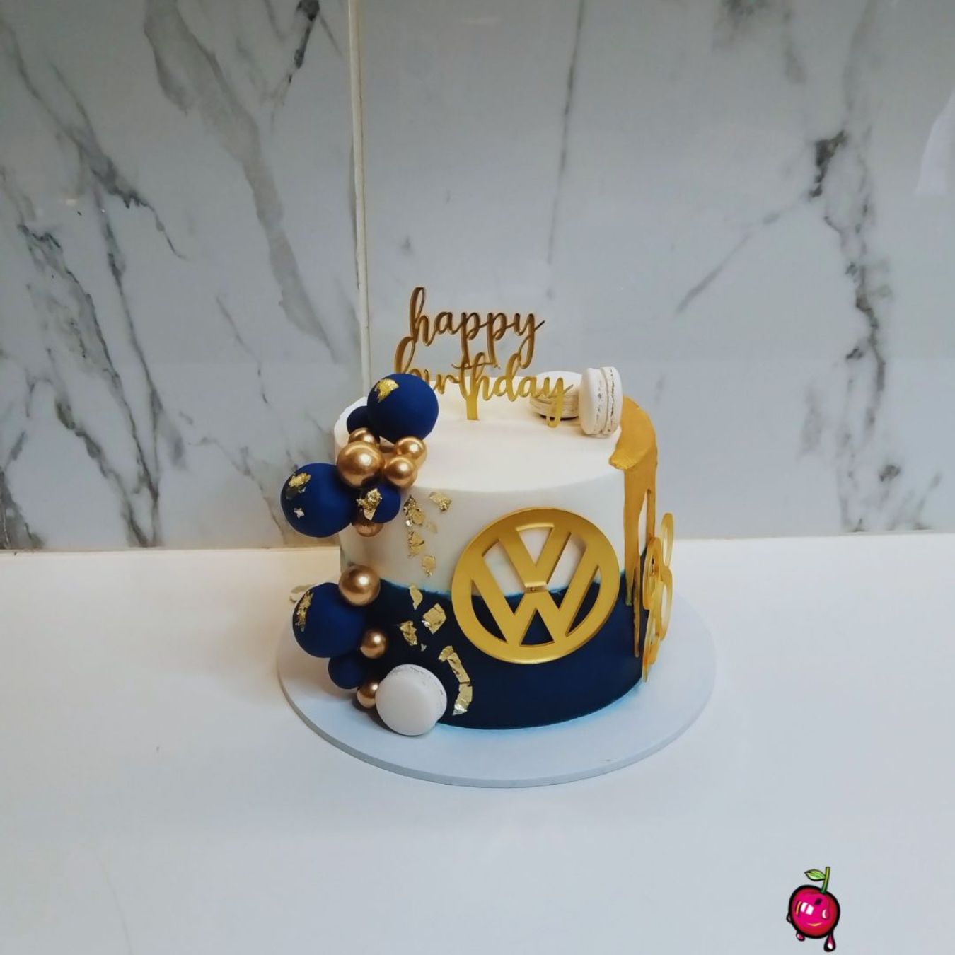 28th VW Birthday Drip Cake for Him