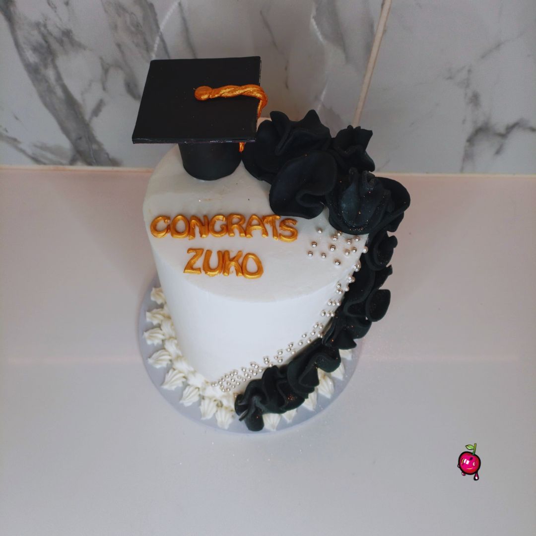 Graduation Shrubs Theme Cake