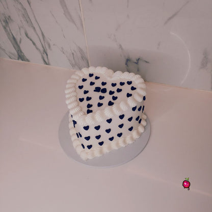 Heart of Hearts Themed Heart Cake