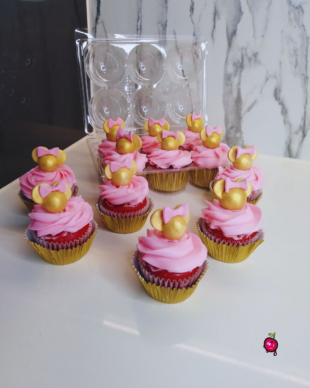 Minnie Mouse Themed Cupcakes
