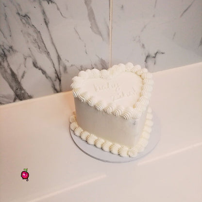 Baby/Gender Reveal Heart Cake