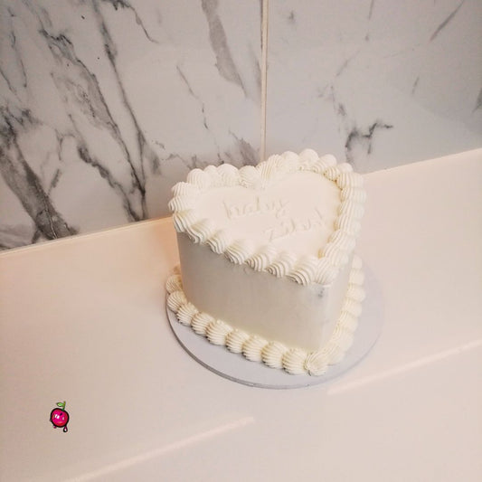 Baby/Gender Reveal Heart Cake