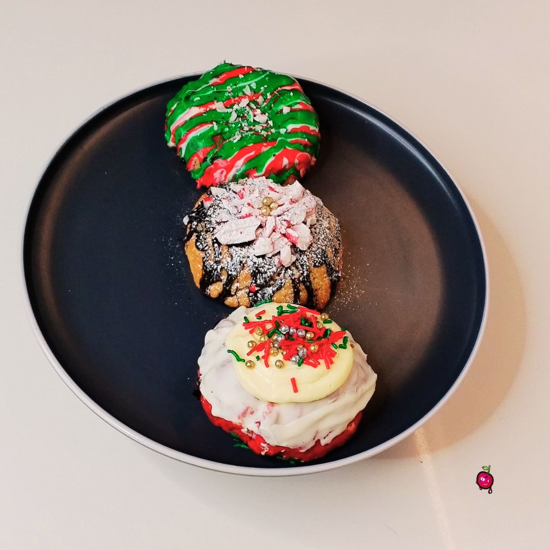 3 Festive Piece Assorted Chunky Cookies