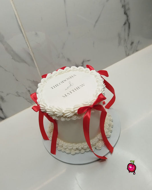 Save the Date Burn Away Mini Cake