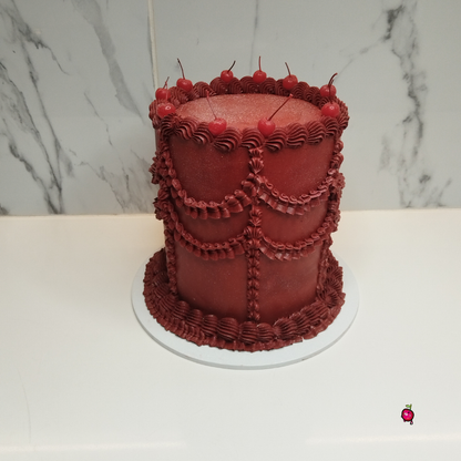 Vintage (& Cherries) Display Cake