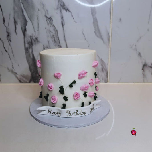 Pink Roses Cake