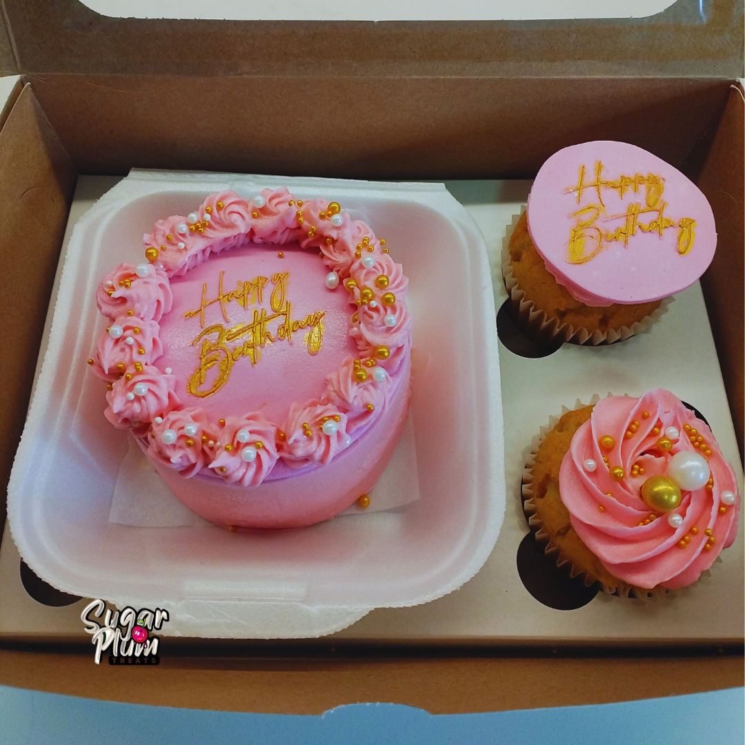 Happy Birthday with Sprinkles Bento & Cupcakes Box Set