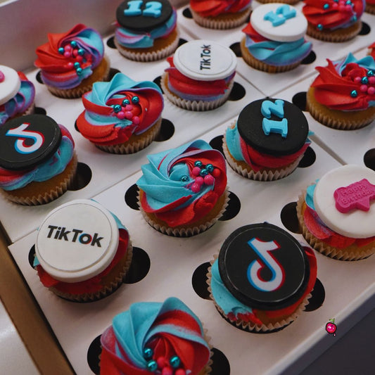 TikTok Themed Cupcakes
