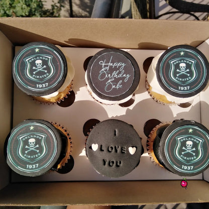 Orlando Pirates Themed Cupcake