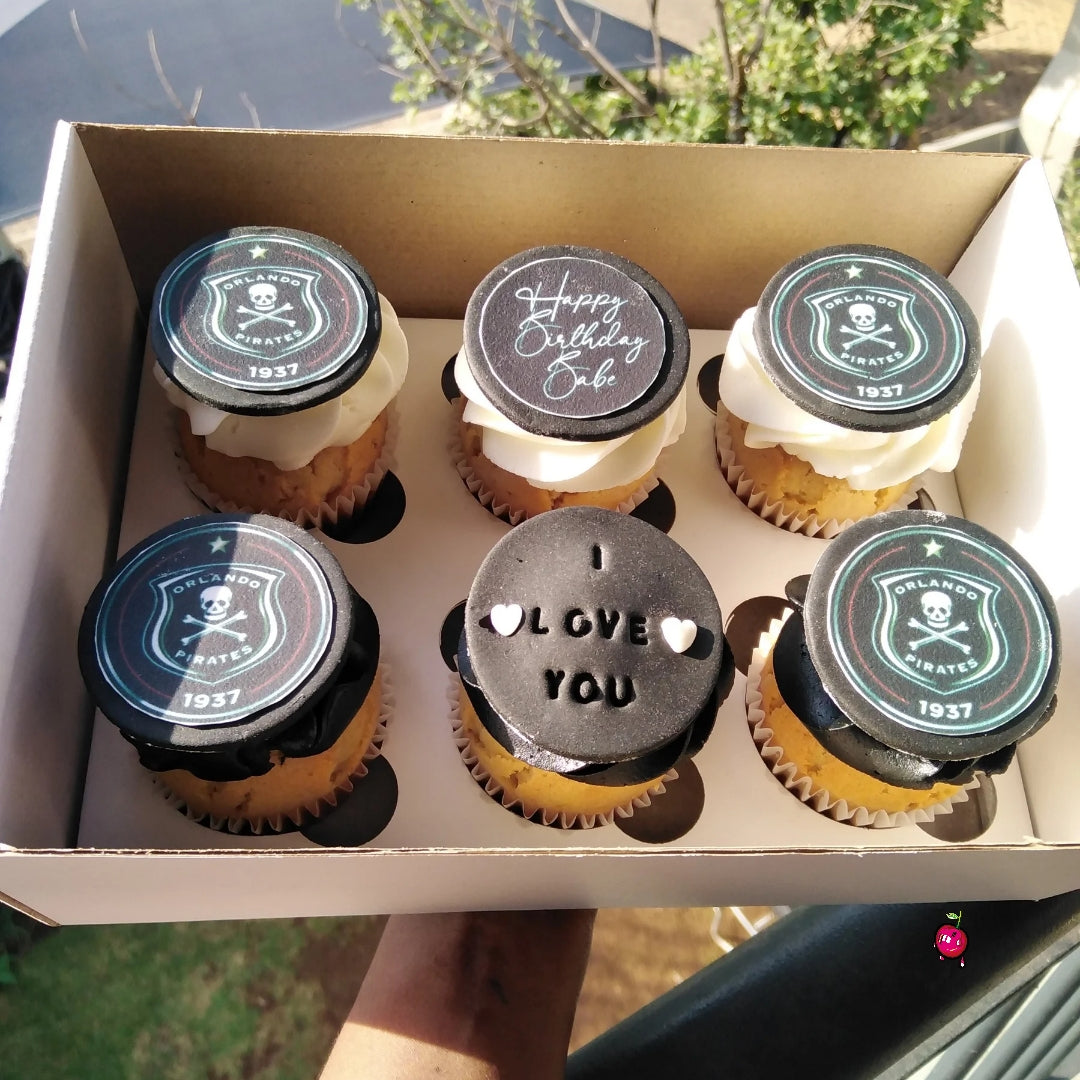 Orlando Pirates Themed Cupcake