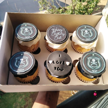 Orlando Pirates Themed Cupcake