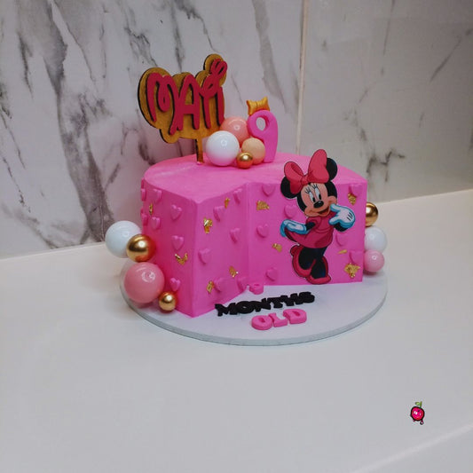 Minnie Mouse in Pink, 9 months old, Mini Cake
