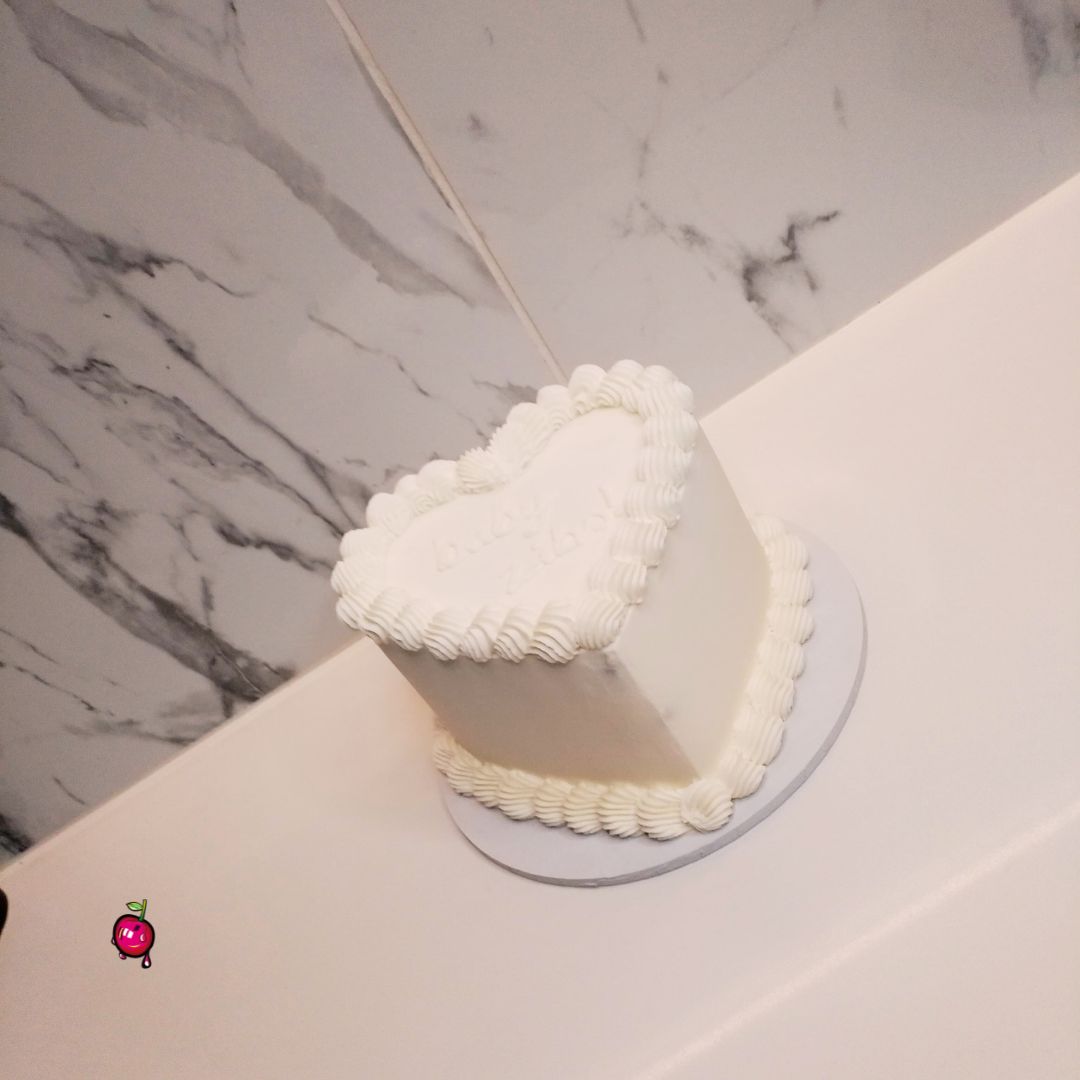 Baby/Gender Reveal Heart Cake
