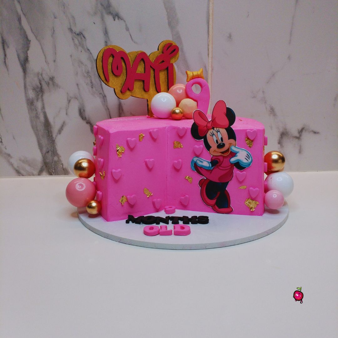 Minnie Mouse in Pink, 9 months old, Mini Cake