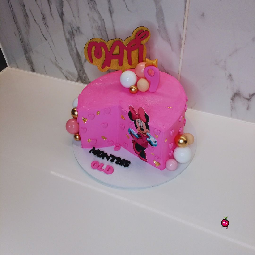 Minnie Mouse in Pink, 9 months old, Mini Cake