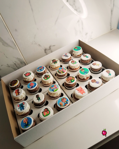 Cocomelon Character Variety Birthday Cupcakes