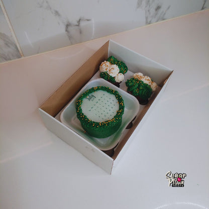 Green Burn away Bento Cakes & Cupcakes