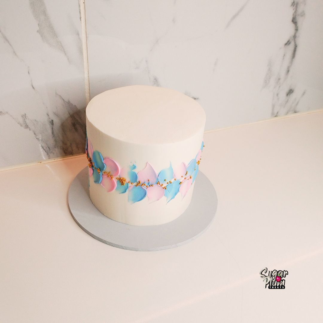 Gender Reveal Themed Mini Cake