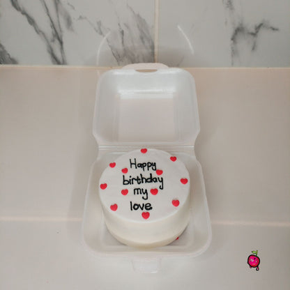 Happy Birthday Love Bento/Lunchbox Cake