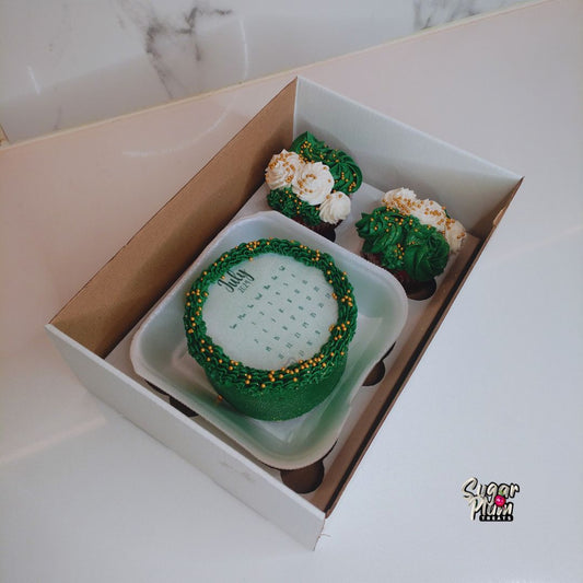 Green Burn away Bento Cakes & Cupcakes