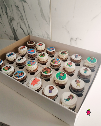 Cocomelon Character Variety Birthday Cupcakes