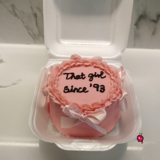 Vintage Bento Cake with Ribbons