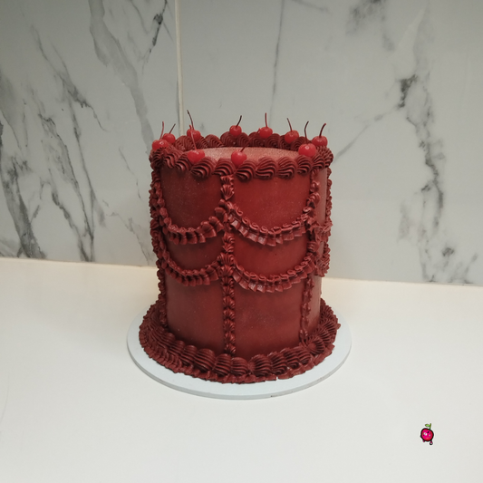 Vintage (& Cherries) Display Cake